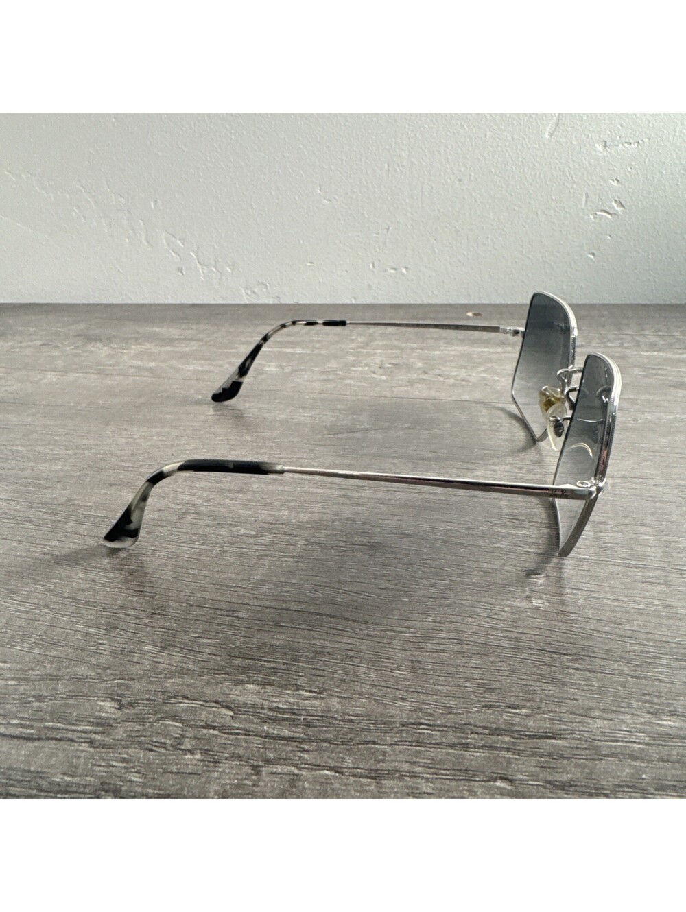 Ray Ban Sunglasses RB 1971 9149/3F Square Silver Gradient Blue Tortoise - Picture 2 of 6